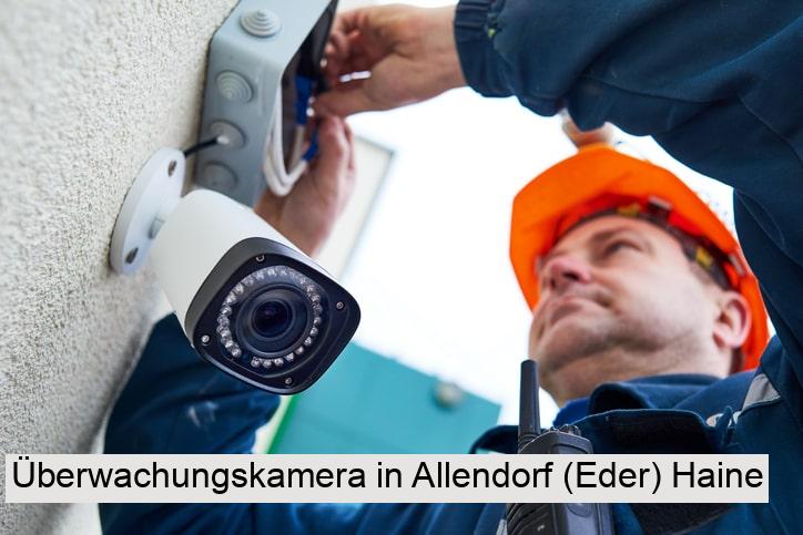 Überwachungskamera in Allendorf (Eder) Haine
